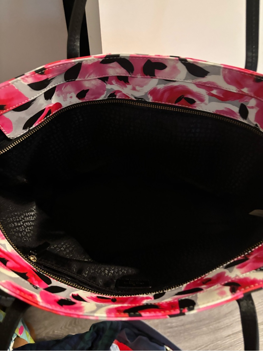 kate spade Pink & Black Floral Tote - Picture 5 of 7